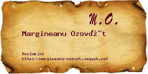 Margineanu Ozsvát névjegykártya
